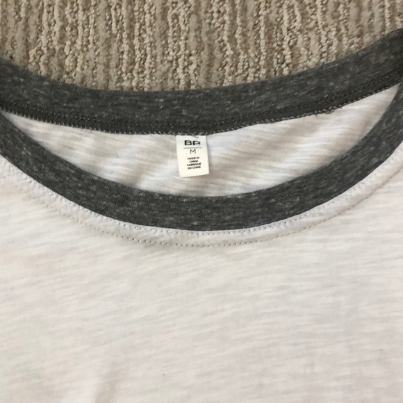 White and grey long sleeve shirt from Nordstrom’s - Picture 2 of 3